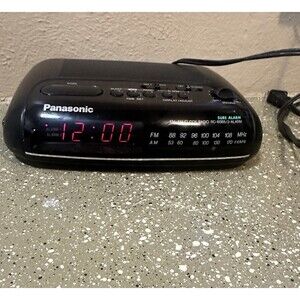 Panasonic Alarm Clock  Radio RC-6088  Red Digits Dual AM/FM Corded  Tested Works